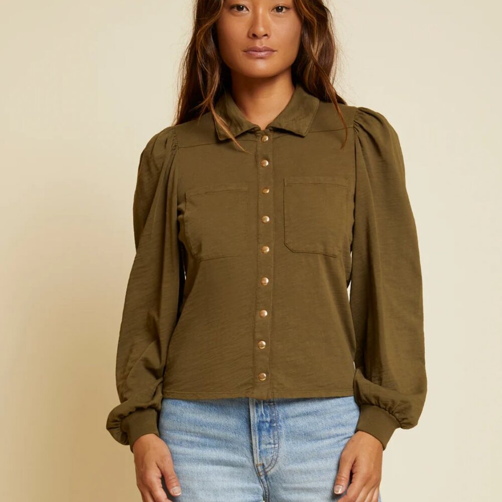 Nation LTD - Desta Femme Top in Lagoon Size Large